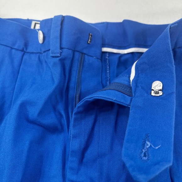 Aureus Men's Sz 36 Pant Pleated Raw Hem Needs To Be Tailored Blue New With Tags - Picture 13 of 16